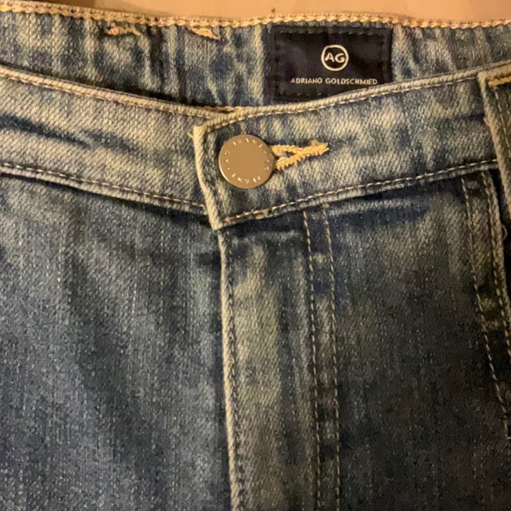 AG Adriano Goldschmied Seamed Isabelle High Rise Straight Crop Jean size 29R - Picture 3 of 10